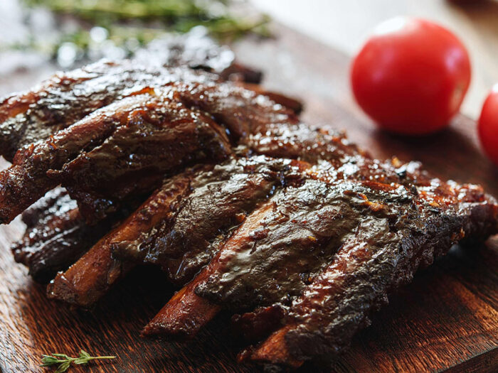 Ribs in salsa BBQ